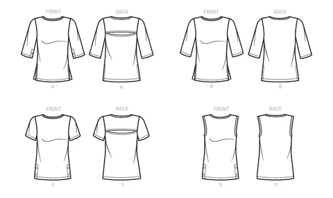 Butterick Knit Tops B6874 - Image 8