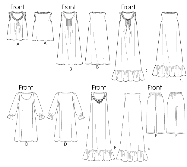 Butterick Nightwear B5792 - Image 7