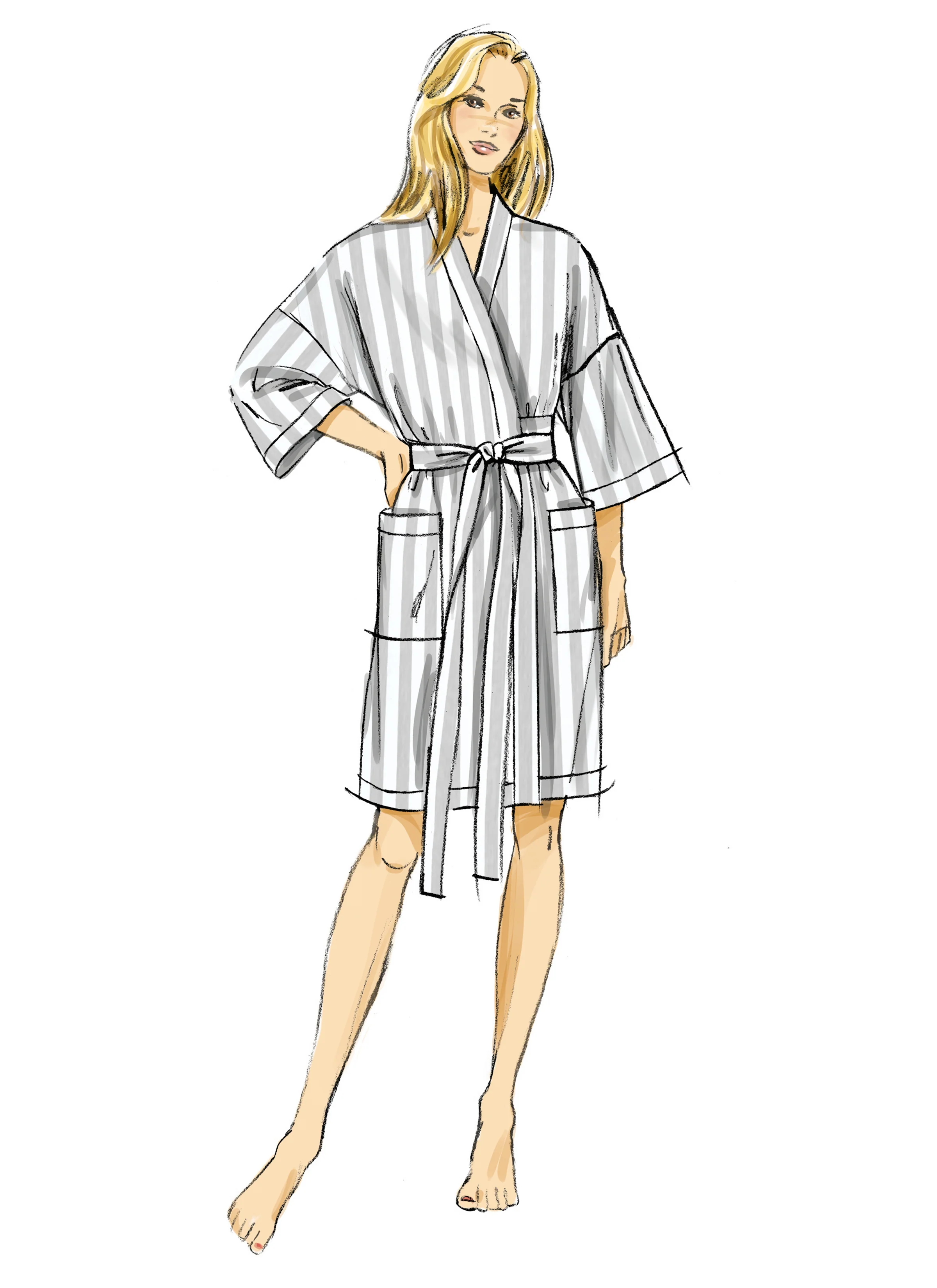Butterick Robe and Trousers B7047 - Image 4