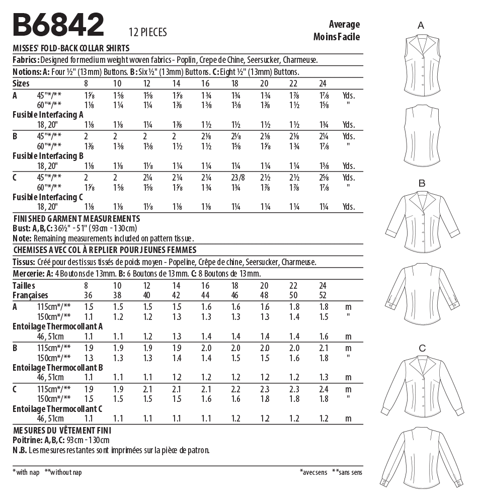Butterick Shirts B6842 - Image 7