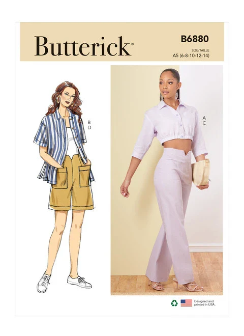 Butterick Shirts, Trousers and Shorts B6880 - Image 2