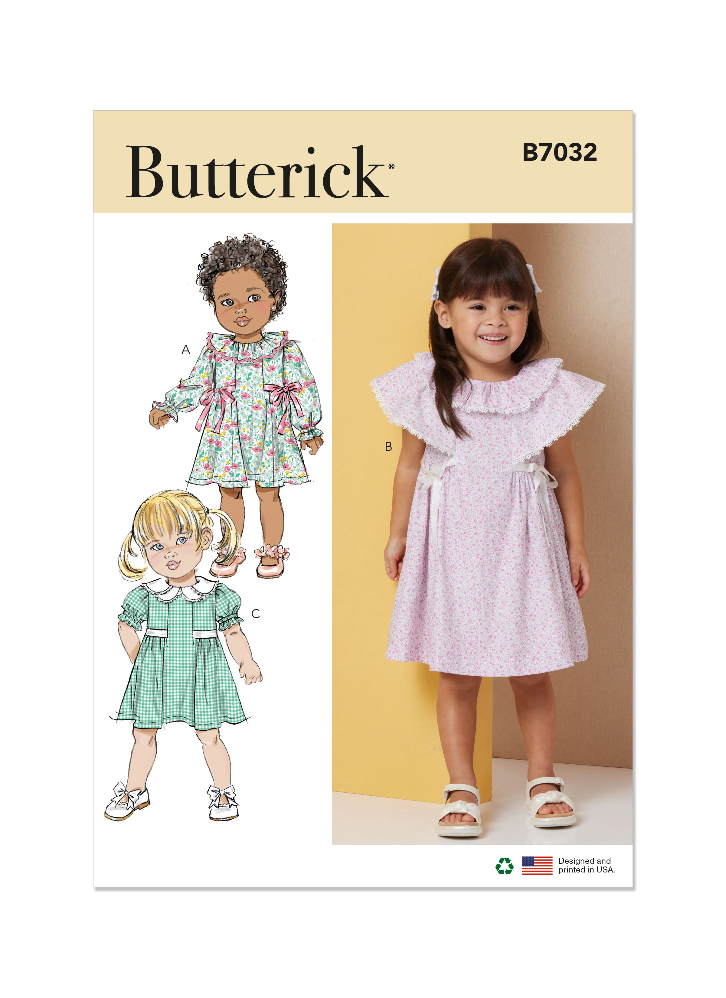 Butterick Toddlers' Dress B7032 - Image 2