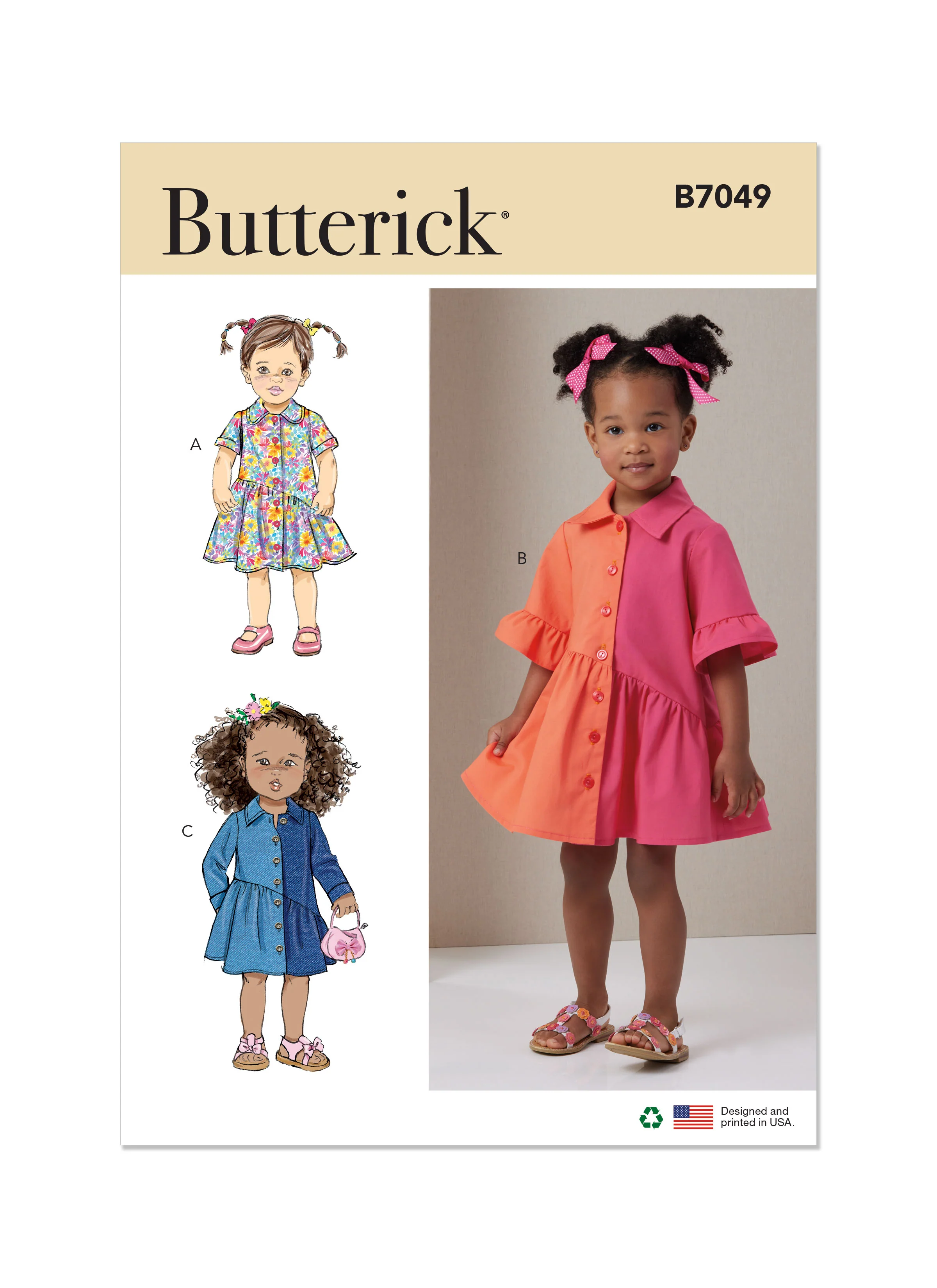 Butterick Toddlers' Dress B7049 - Image 2