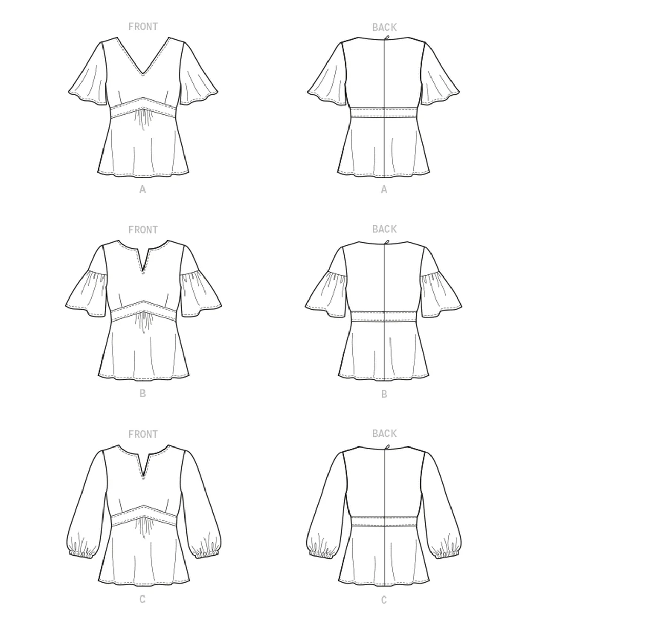 Butterick Top B6732 - Image 12