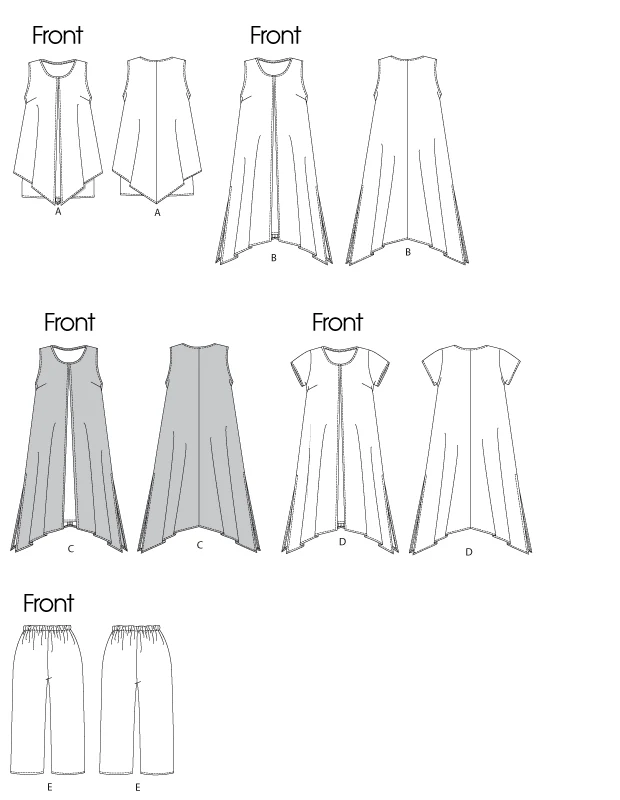 Butterick Top, Dress and Trousers B5655 - Image 7
