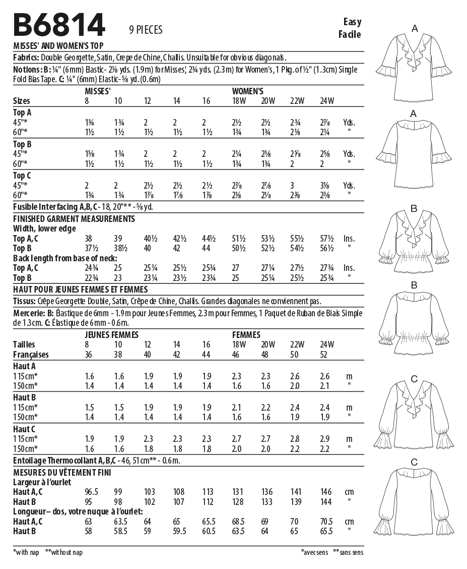 Butterick Tops B6814 - Image 8