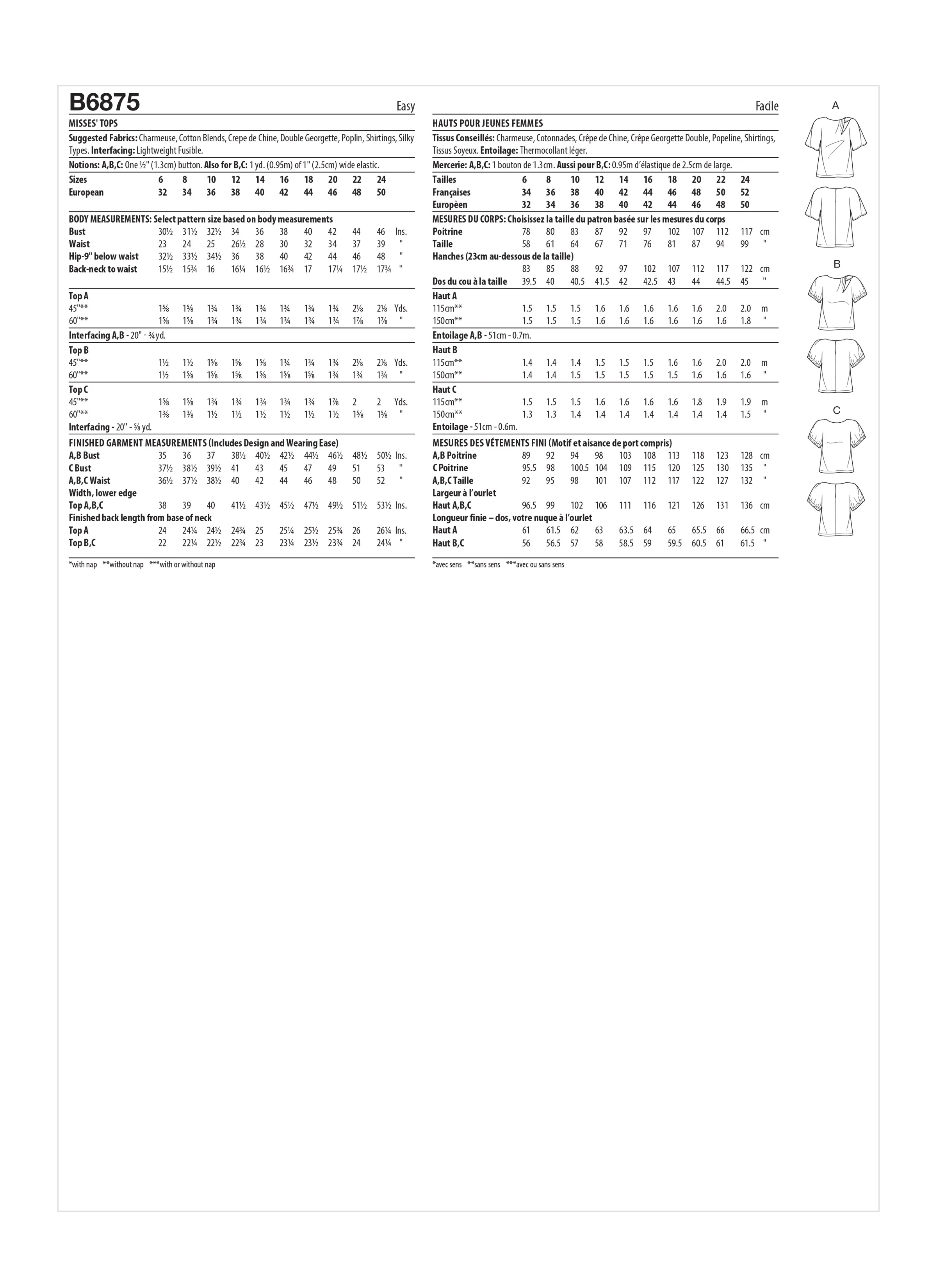 Butterick Tops B6875 - Image 8