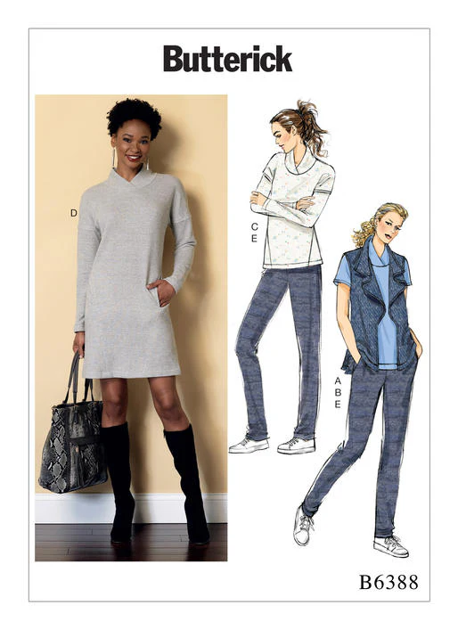 Butterick Tops, Dress, Vest, Trousers B6388 - Image 2