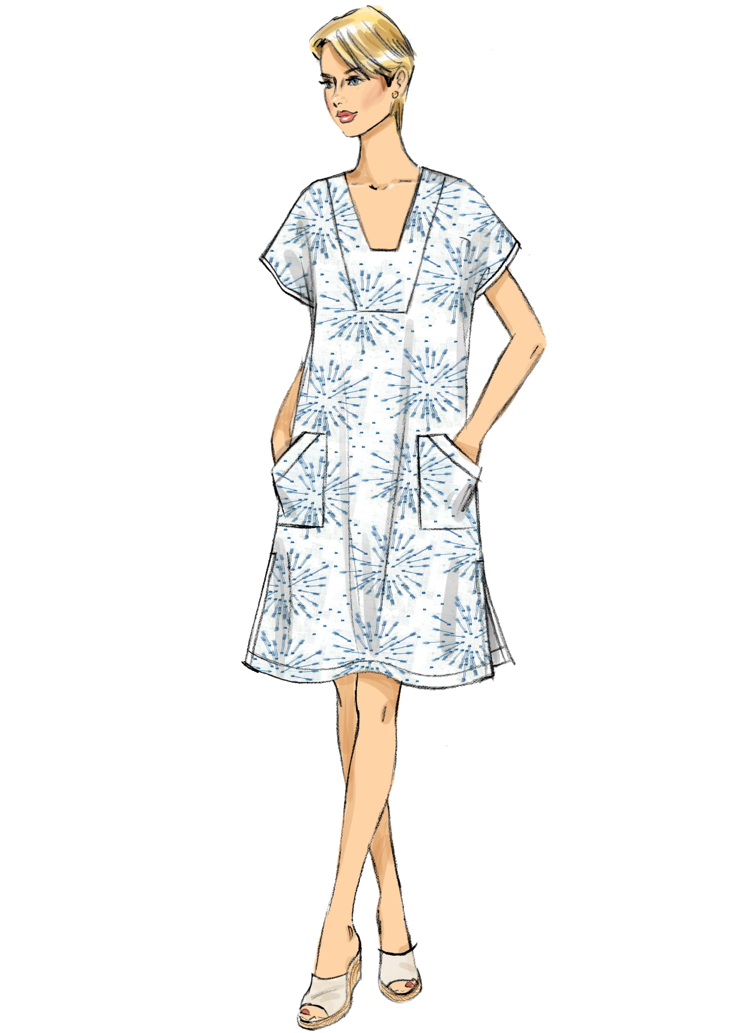 Butterick Tunic and Caftan B6683 - Image 6