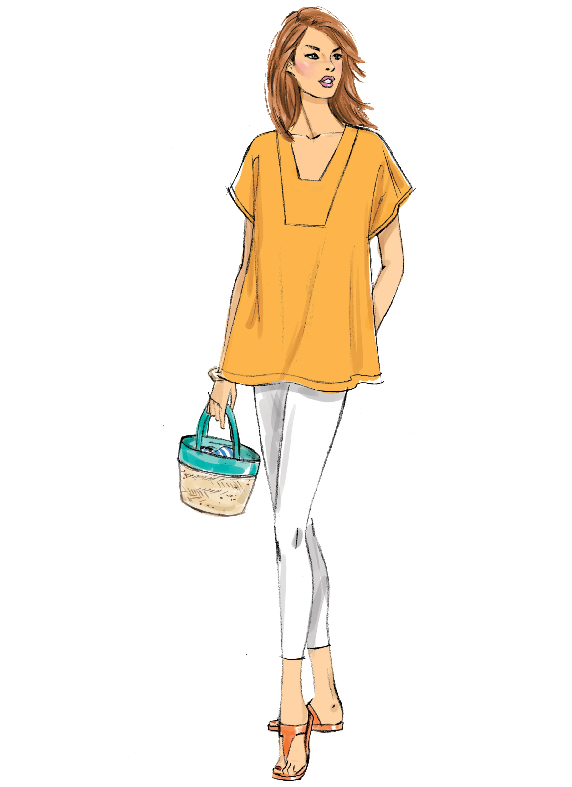 Butterick Tunic and Caftan B6683 - Image 7