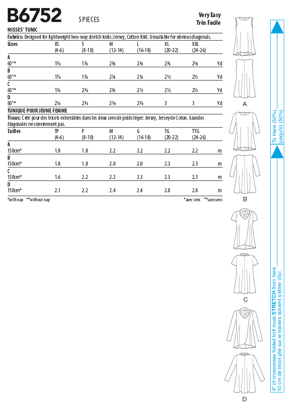 Butterick Tunics B6752 - Image 6