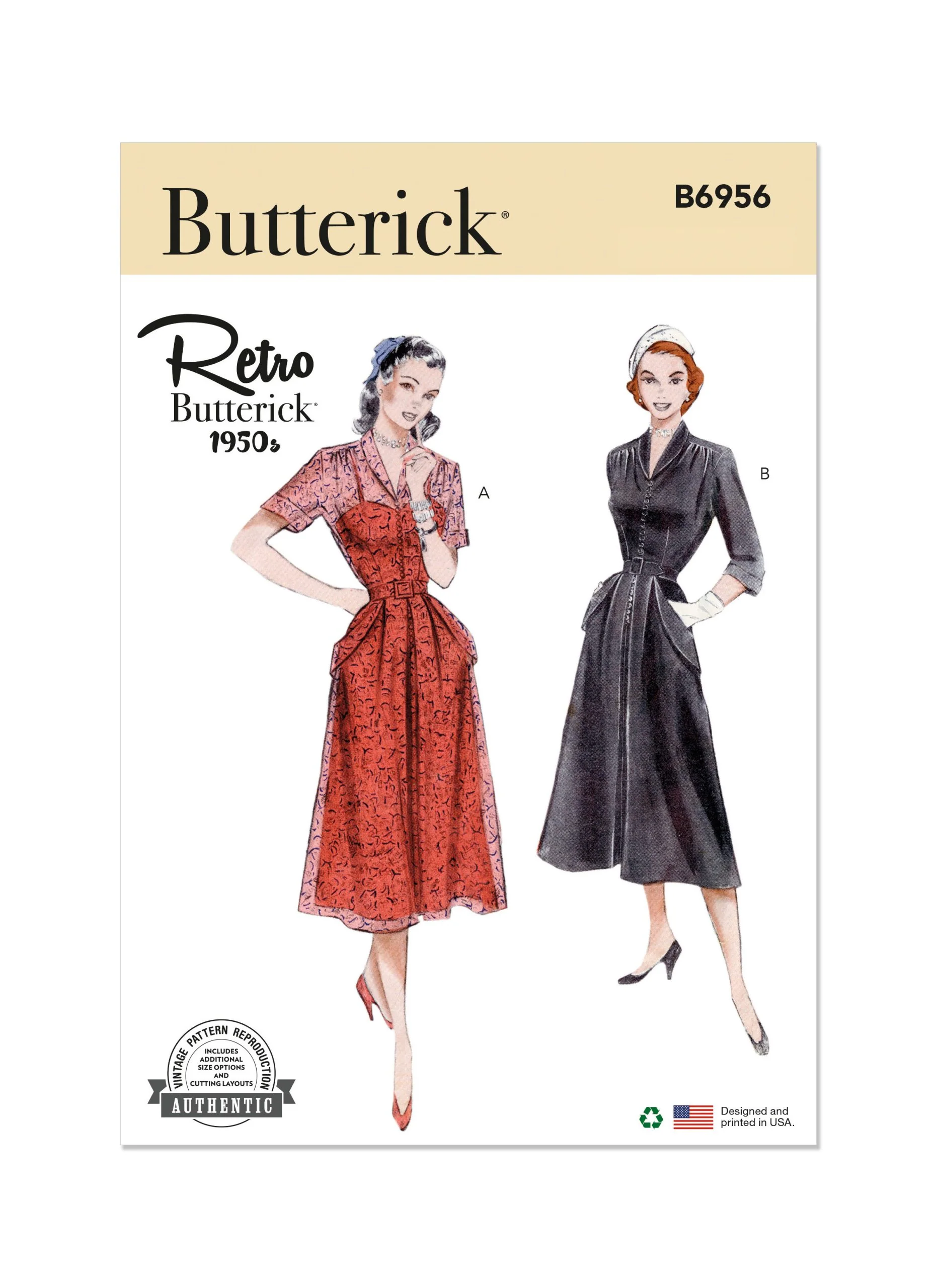 Butterick Vintage Dress B6956 - Image 2