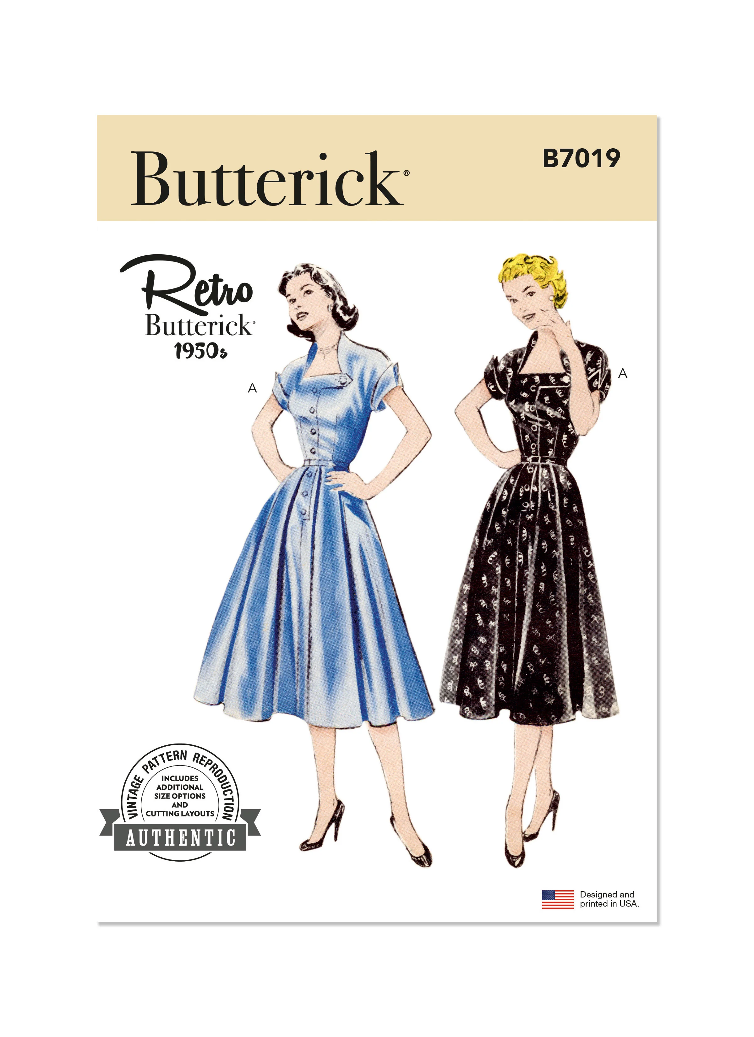 Butterick Vintage Dress B7019 - Image 2