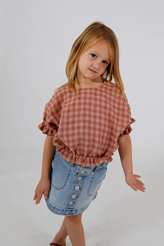 Chalk and Notch Mini Aria Top - Image 5