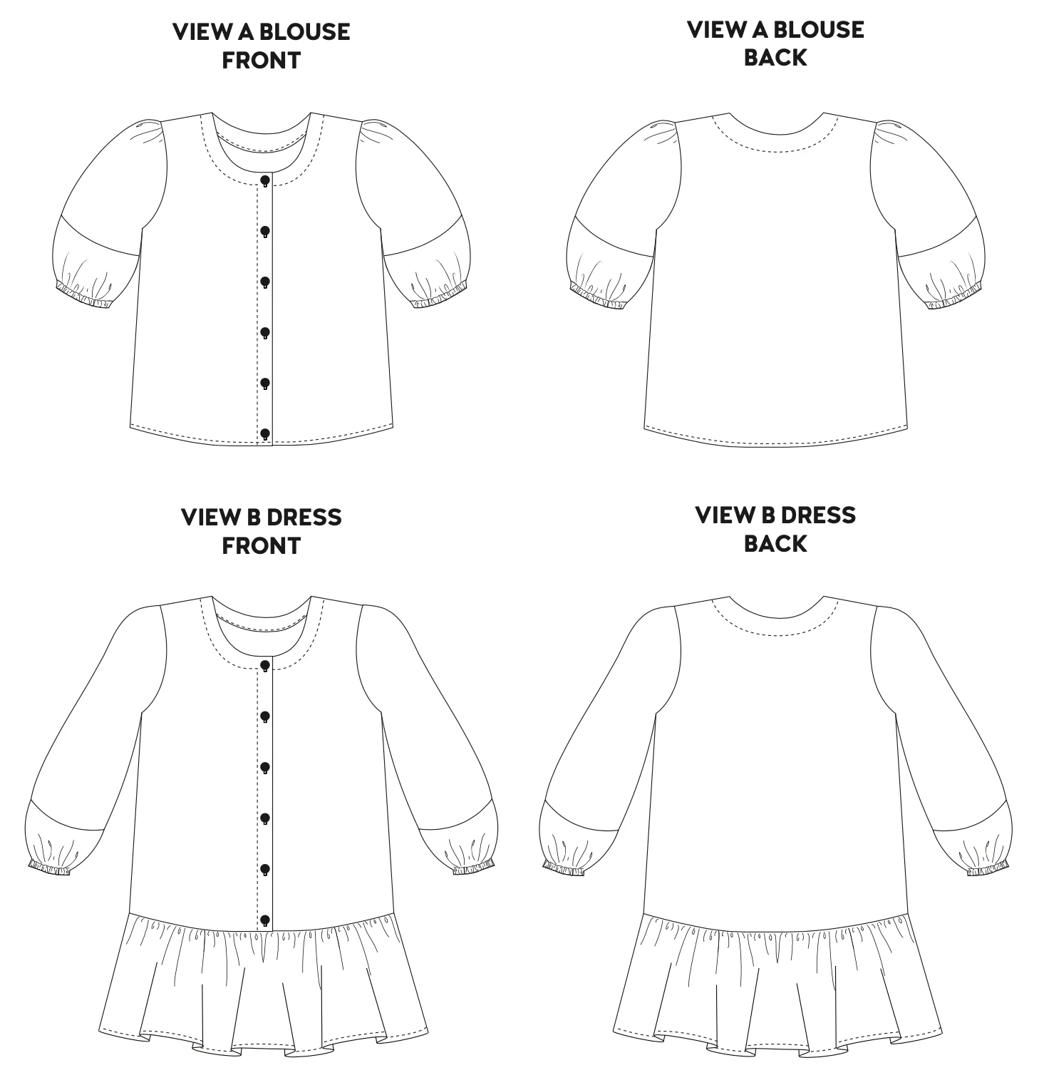 Chalk and Notch Mini Wren Blouse and Dress - Image 11