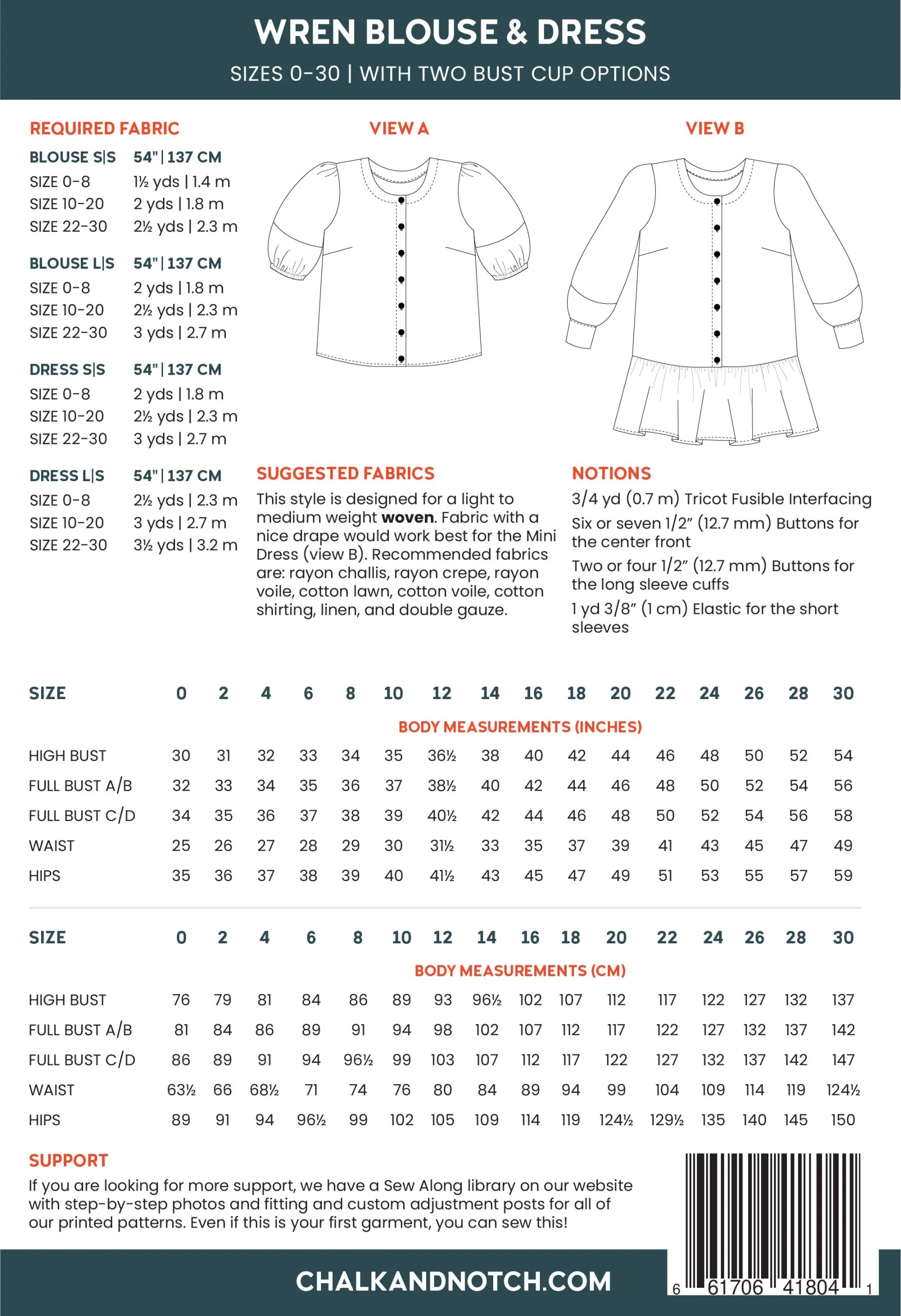 Chalk and Notch Wren Blouse and Dress - Image 25