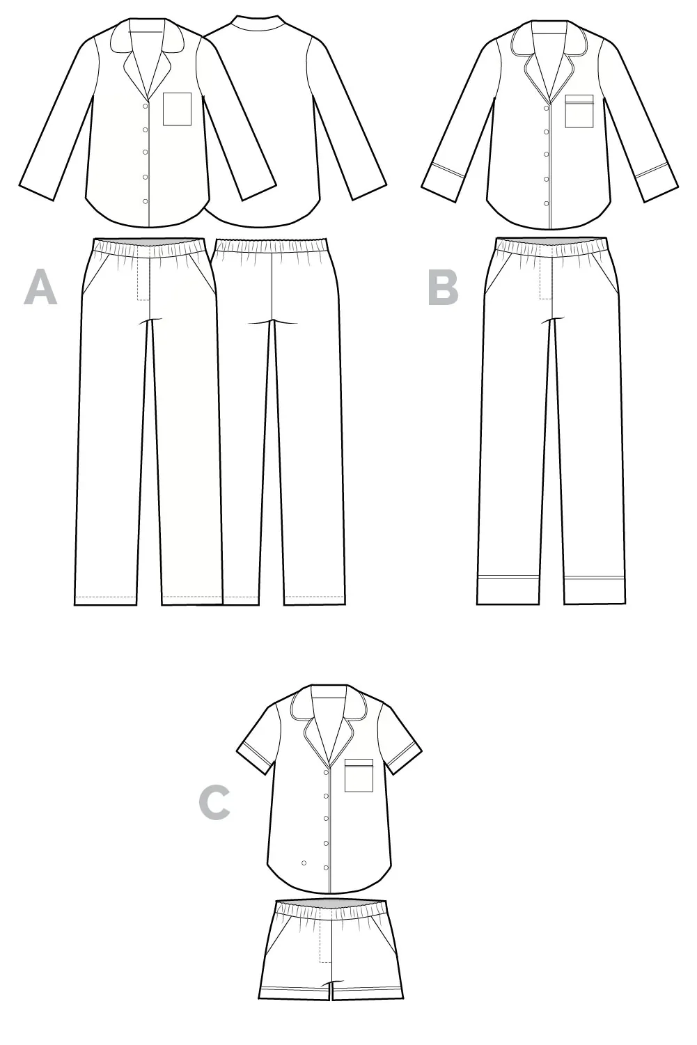 Closet Core Patterns Carolyn Pajamas - Image 11