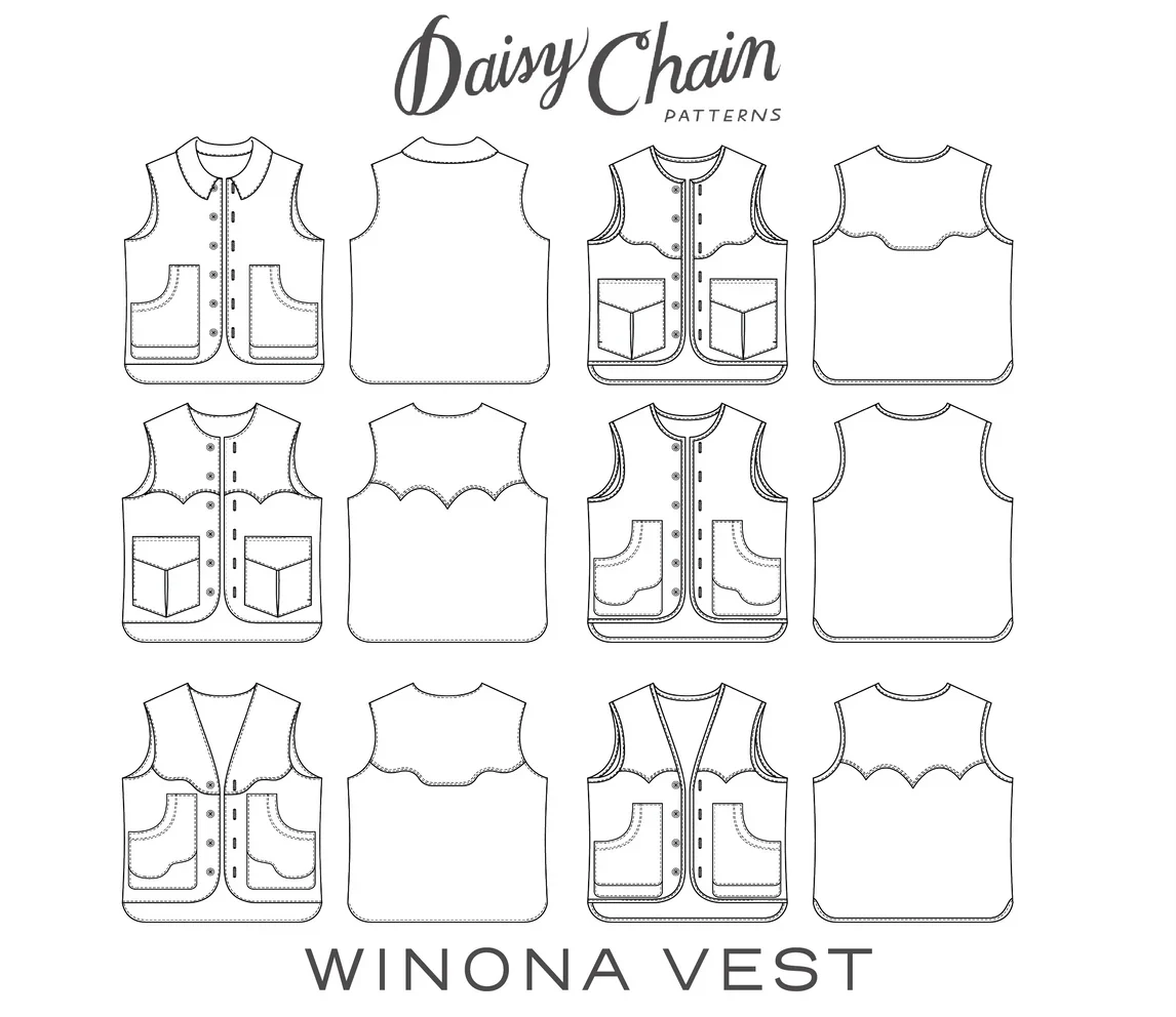 Daisy Chain Patterns Winona Vest - Image 14