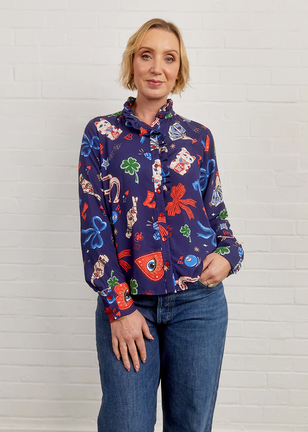 Fabric Godmother Carnation Blouse - Image 10