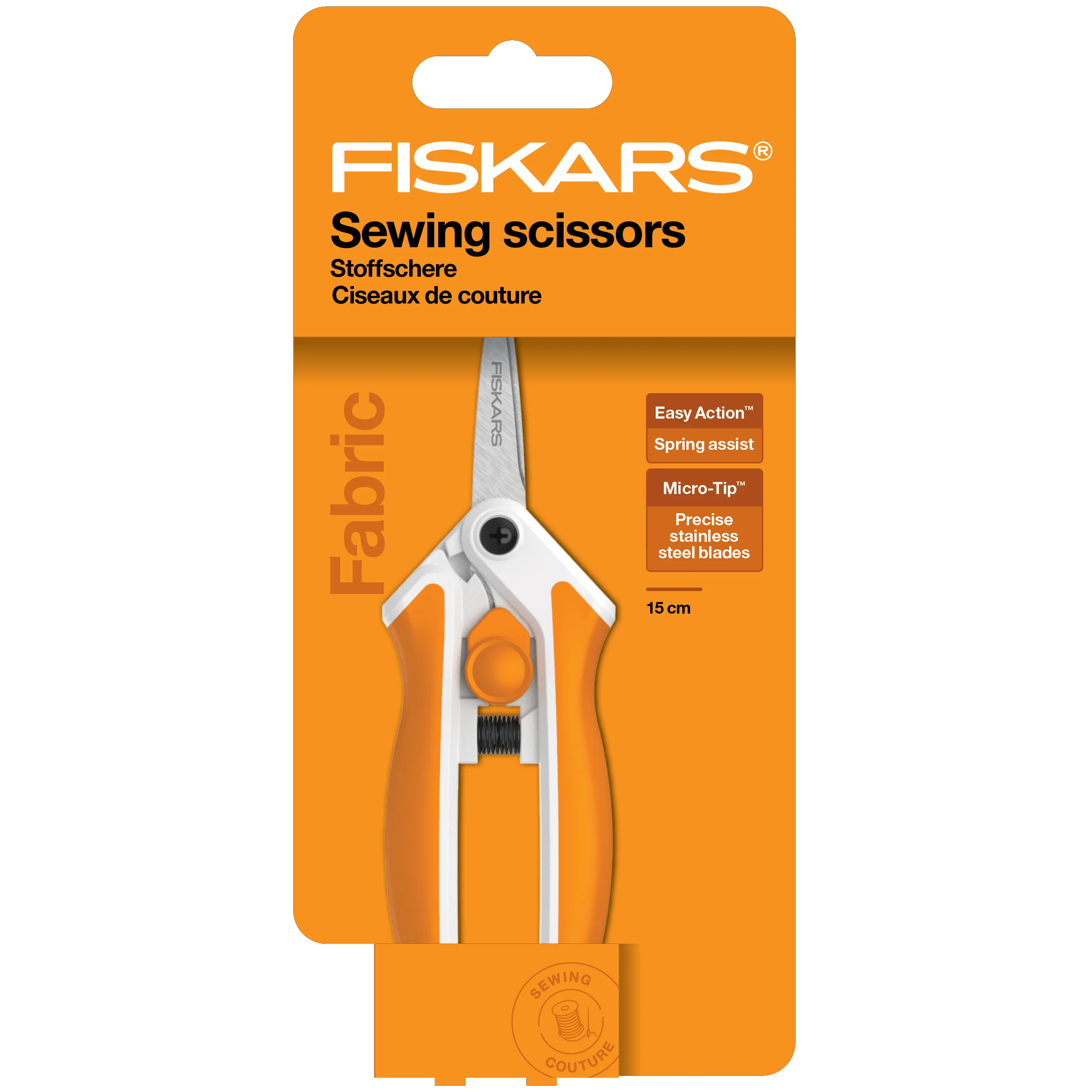 Fiskars Easy Action Micro-Tip Softgrip Snips - Image 3