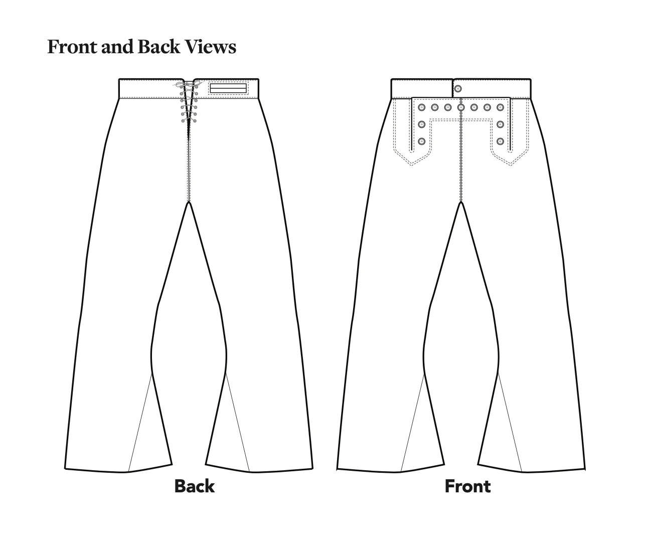 Folkwear 229 Unisex Sailor Pants - Image 12