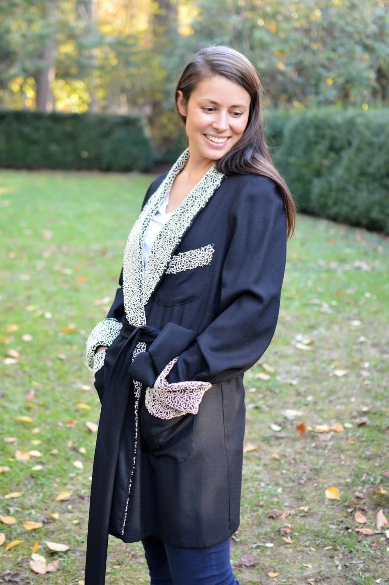 Folkwear 238 Unisex Le Smoking Jacket - Printed copy shop WOMEN (+£7.00)