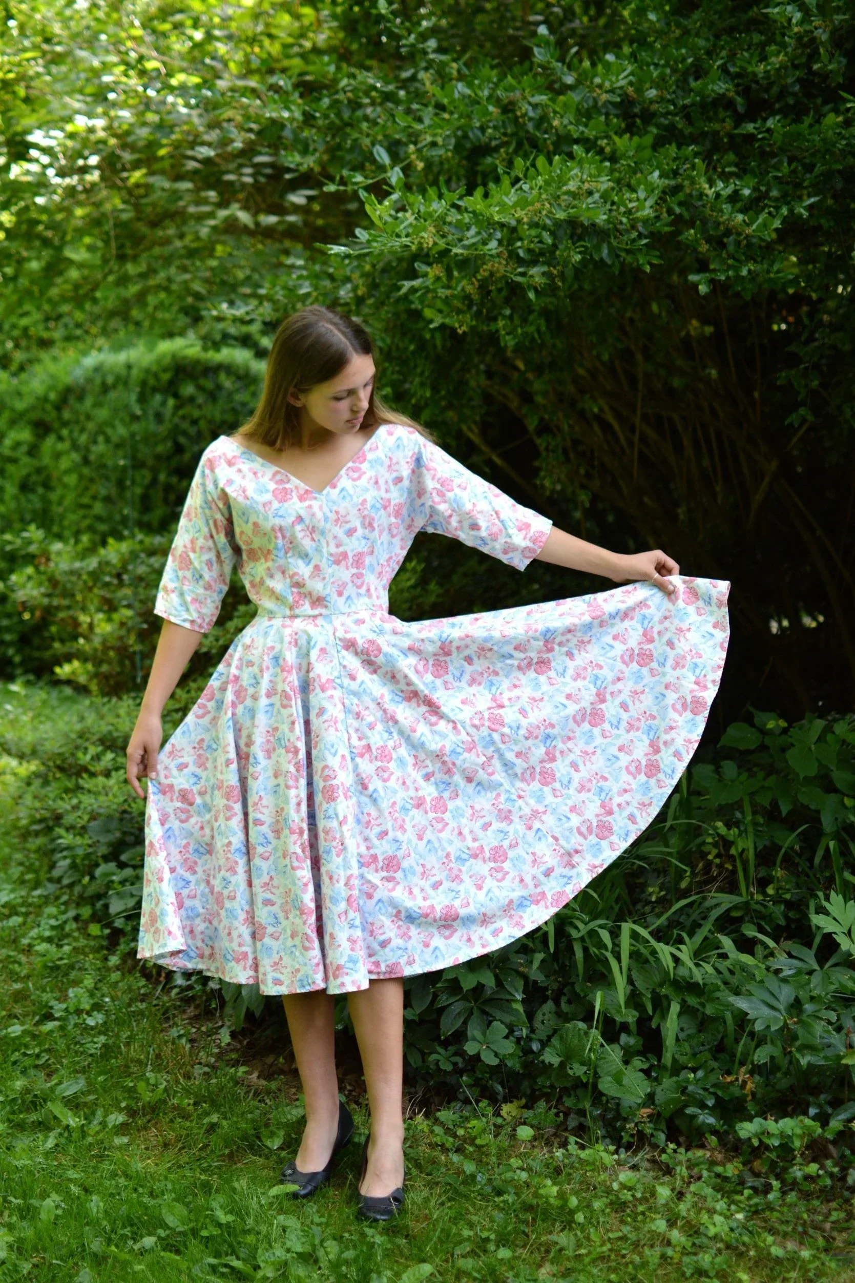 Folkwear 241 Fifties Fit and Flair Dress - Printed copy shop (+£10.00)