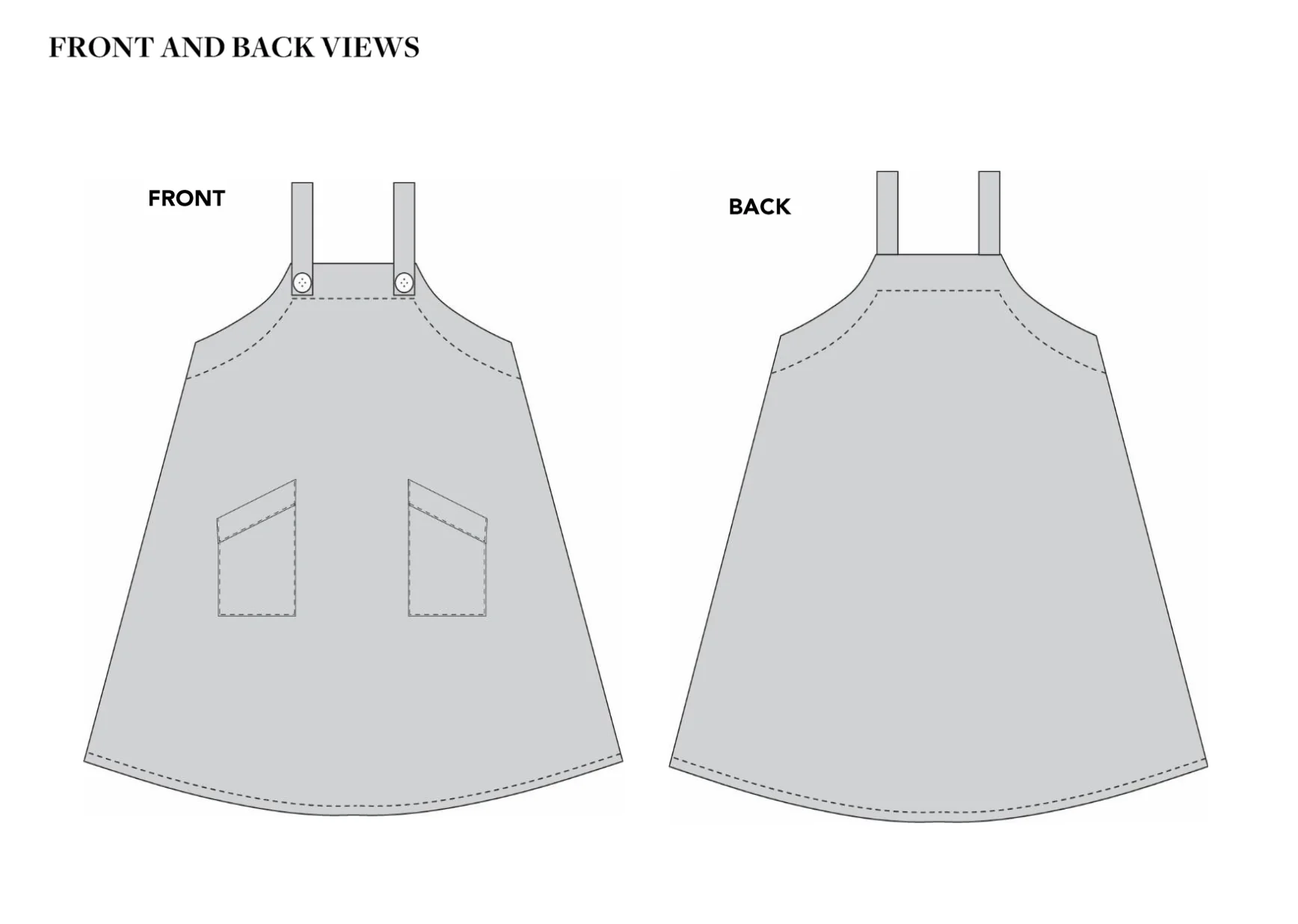 Folkwear Basics Pinafore Dress - Image 10