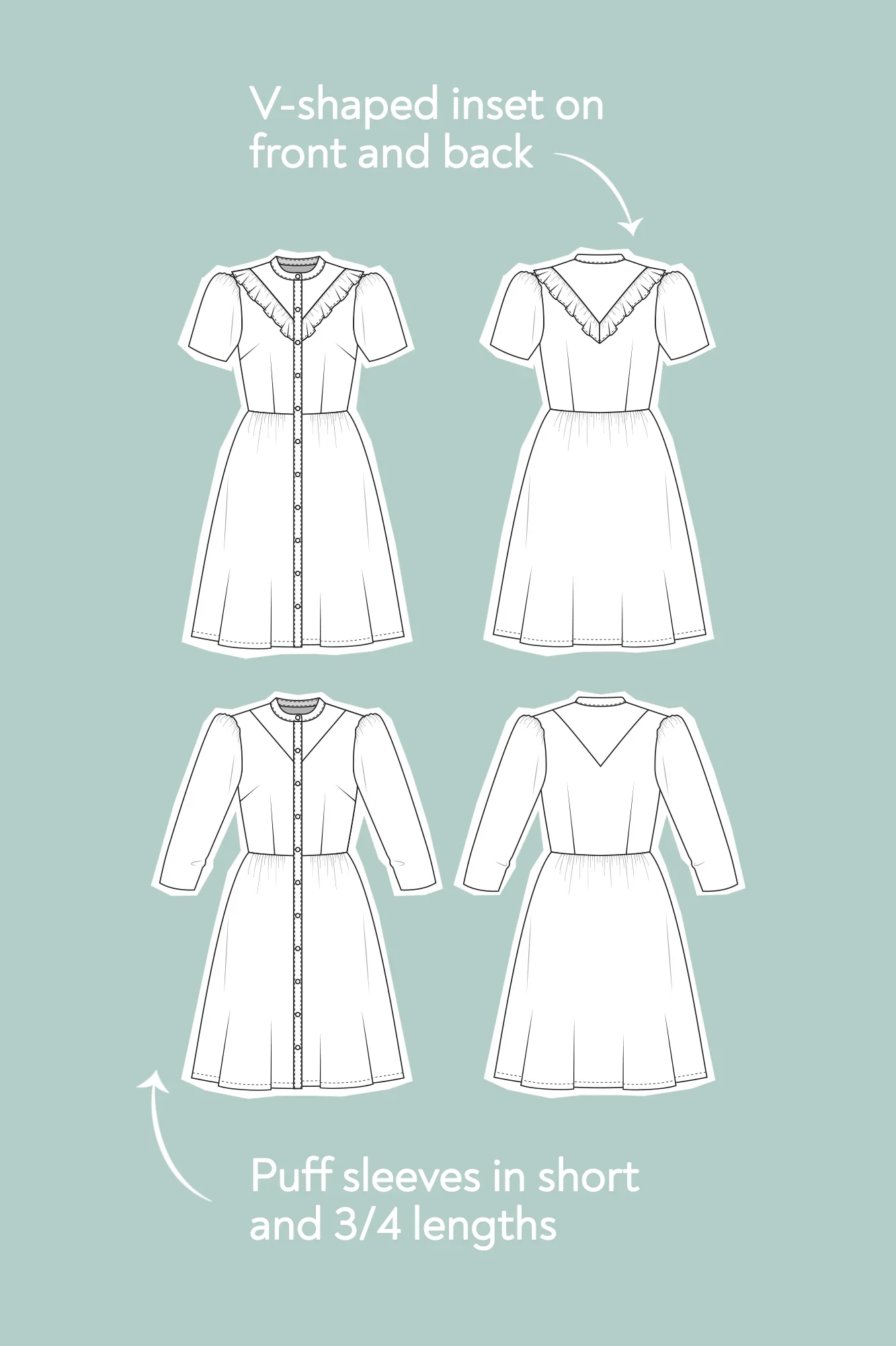Forget-me-not Patterns Kelly Shirt Dress - Image 2