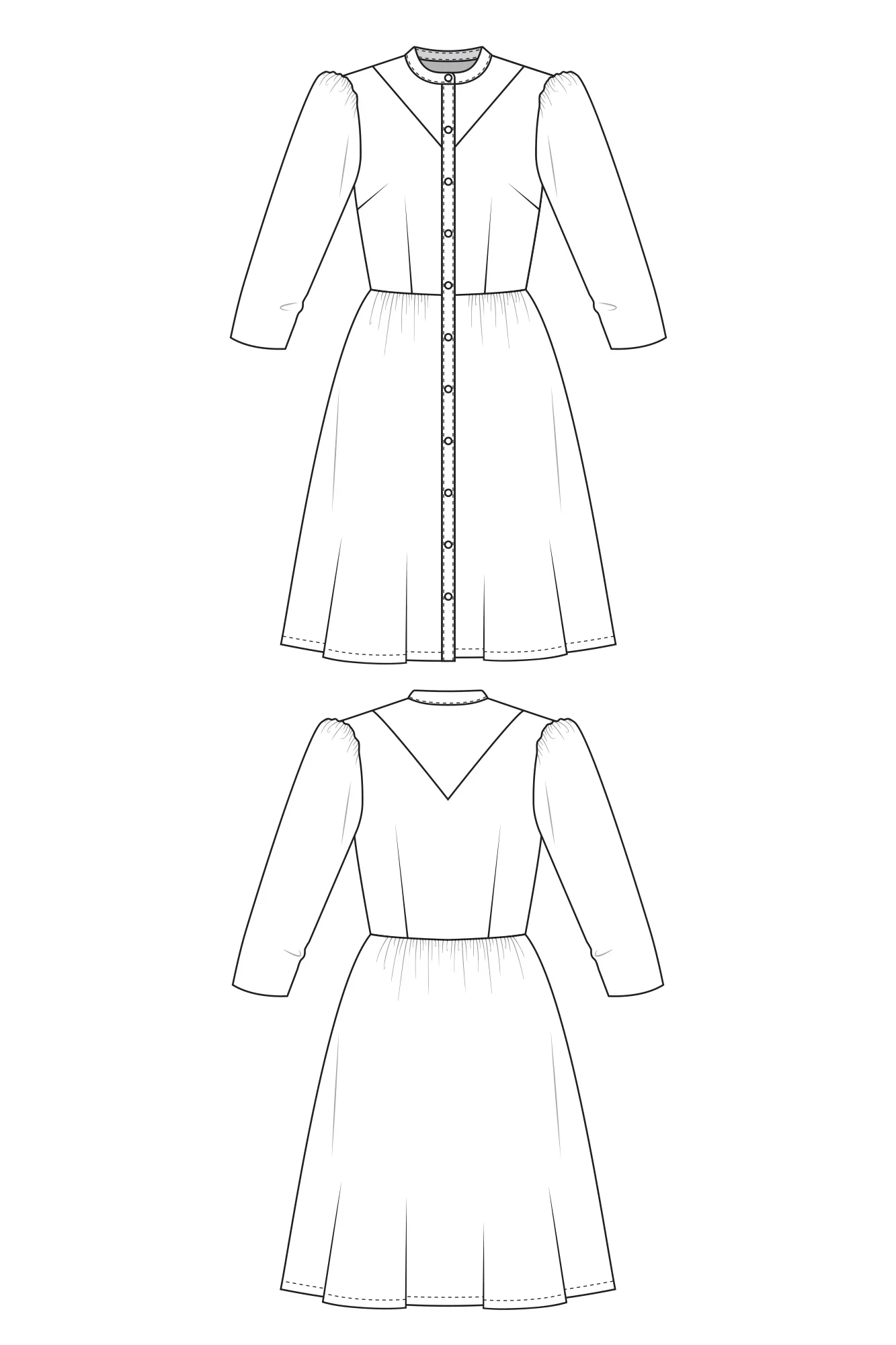 Forget-me-not Patterns Kelly Shirt Dress - Image 4
