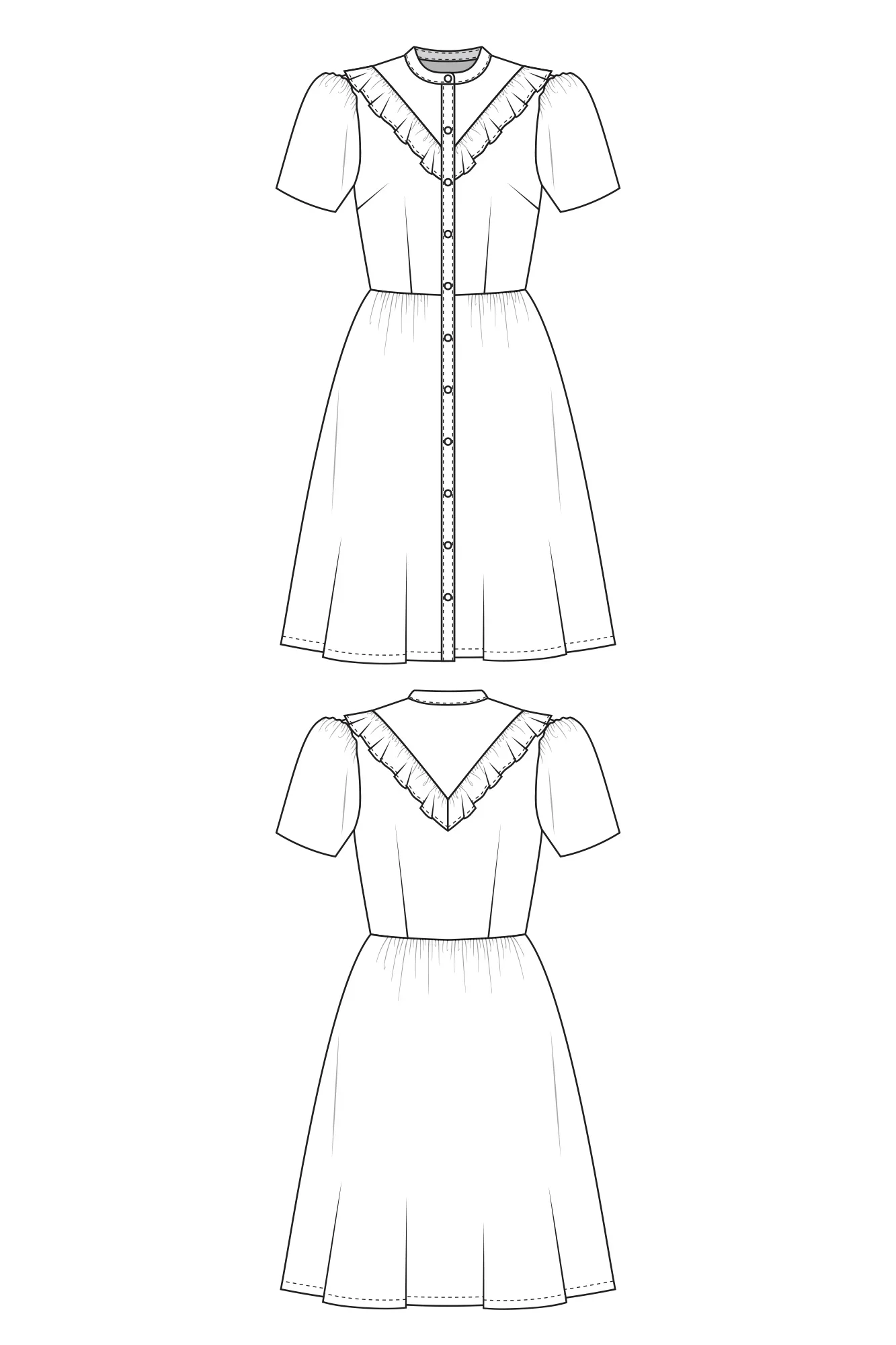 Forget-me-not Patterns Kelly Shirt Dress - Image 5