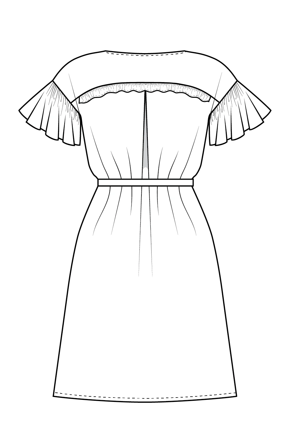 Forget-me-not Patterns Lola Blouse and Dress Ruffle Sleeve Expansion PDF - Image 6