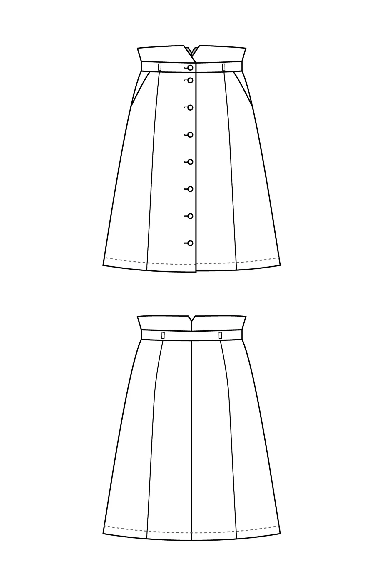 Forget-me-not Patterns Natalie Skirt - Image 11