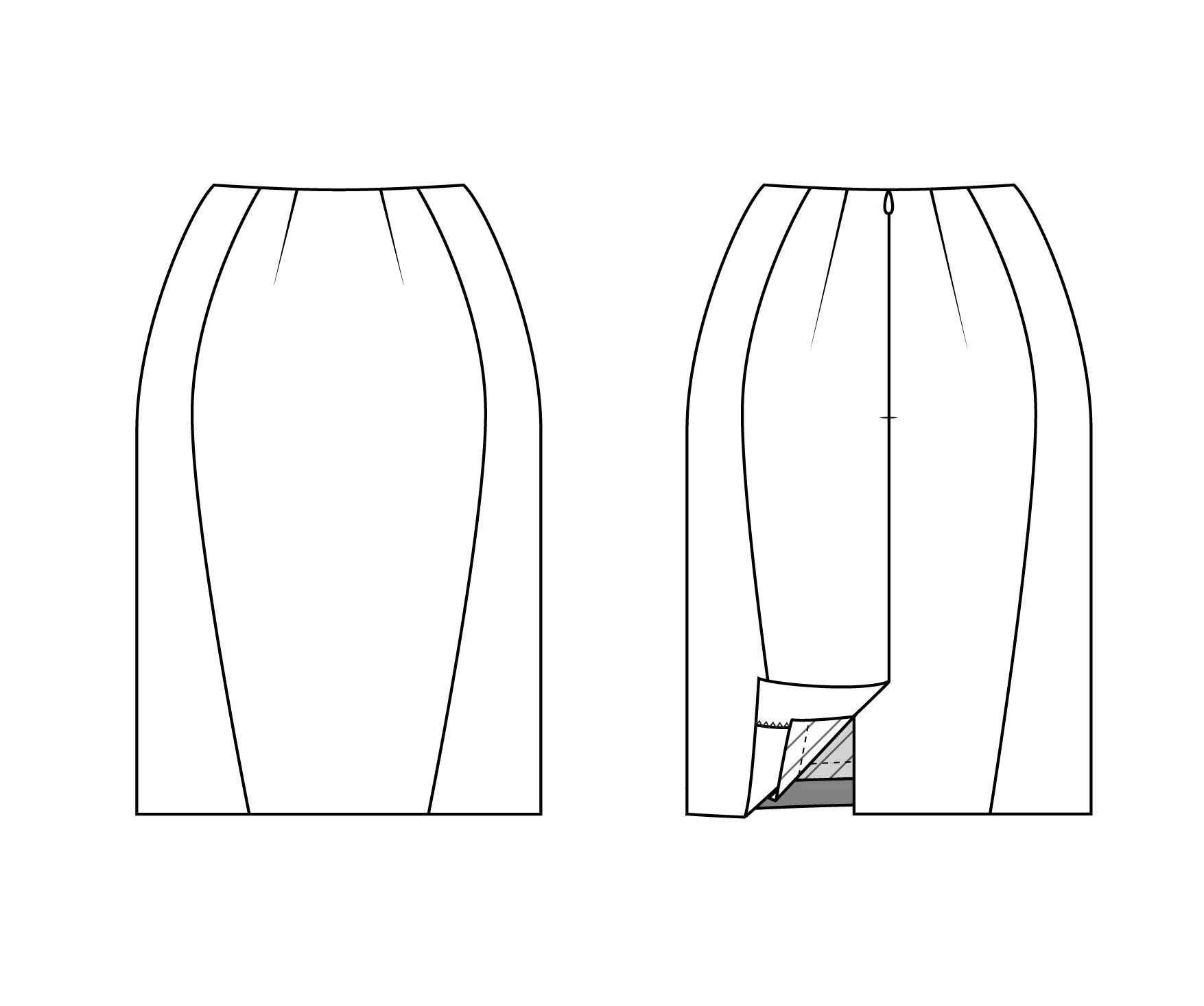 Forget-me-not Patterns Sabrina Pencil Skirt - Image 8