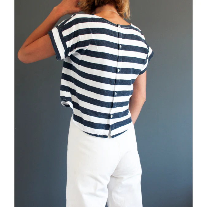 French Navy Bowery Top - Image 4