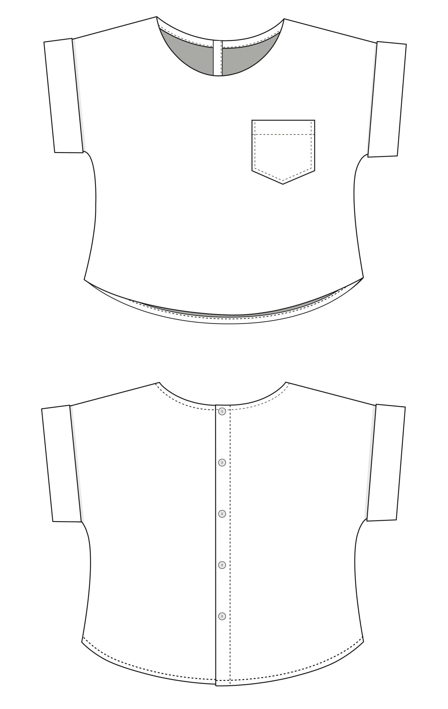 French Navy Bowery Top - Image 9