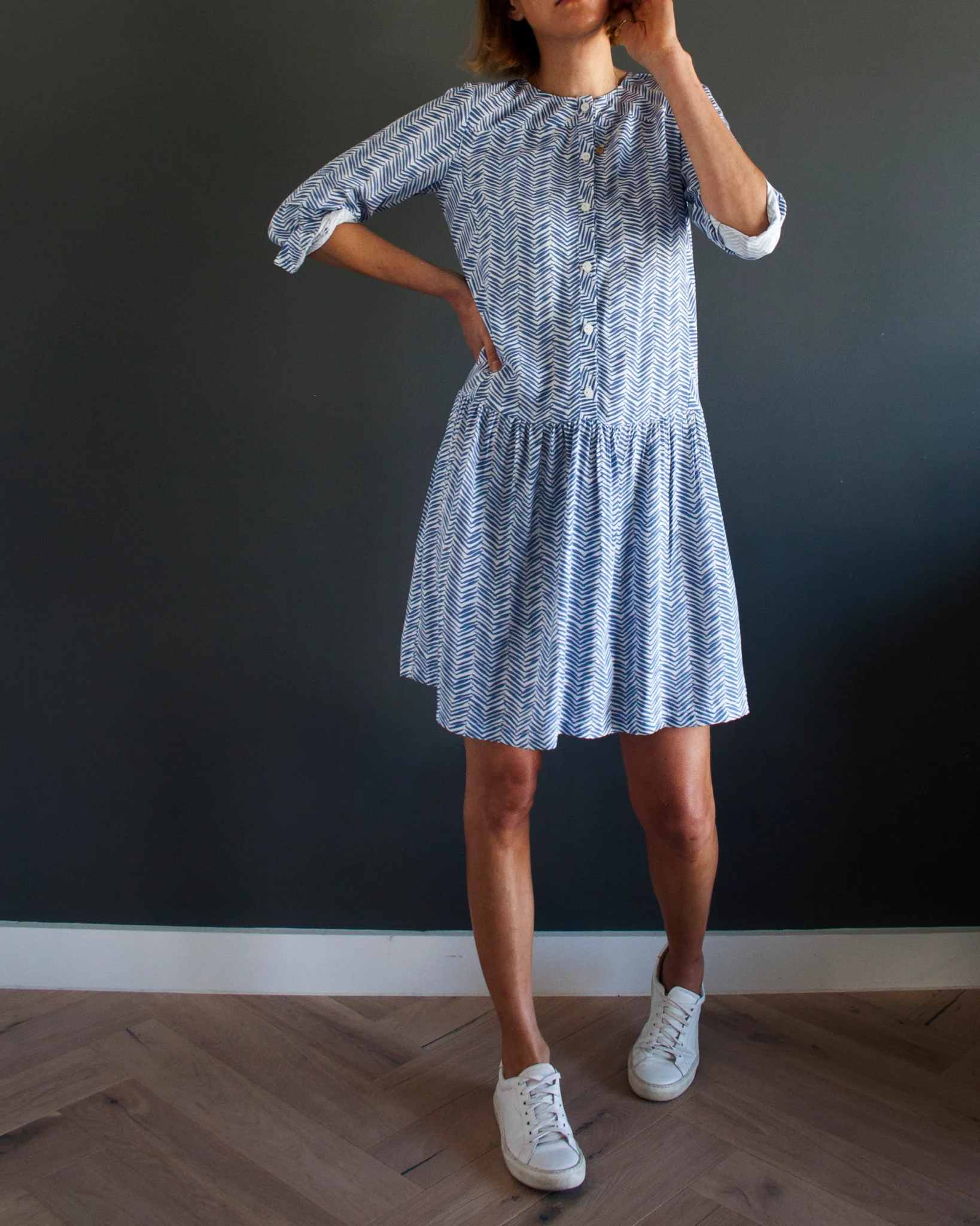 French Navy Fleetwood Dress - Image 7