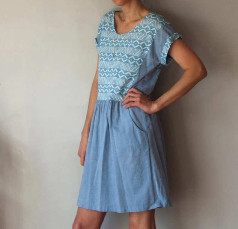 French Navy Forsythe Dress - Image 3