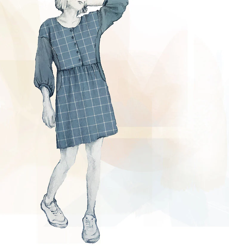 French Navy Forsythe Dress Pattern Expansion - Image 6