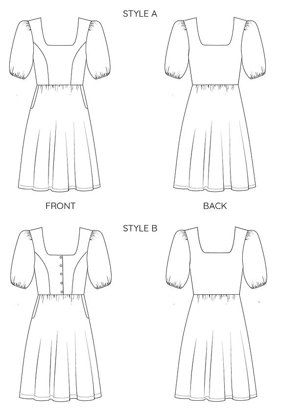 French Navy Goldenrod Dress - Image 8