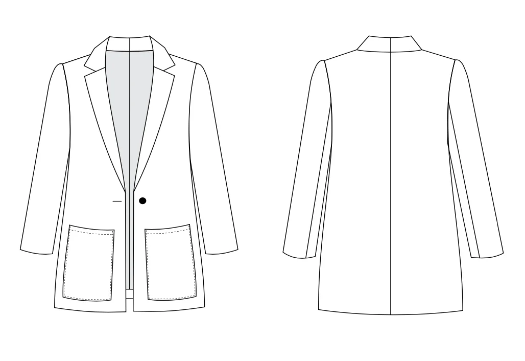 Friday Pattern Company Heather Blazer - Image 9