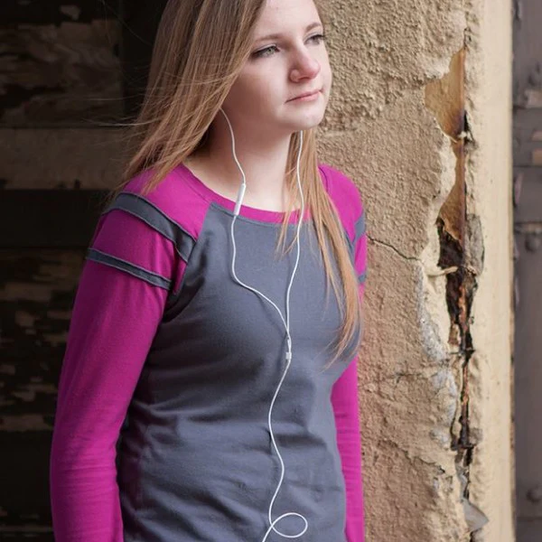 Hey June Handmade Child/Teen Camden Raglan Top - Image 5