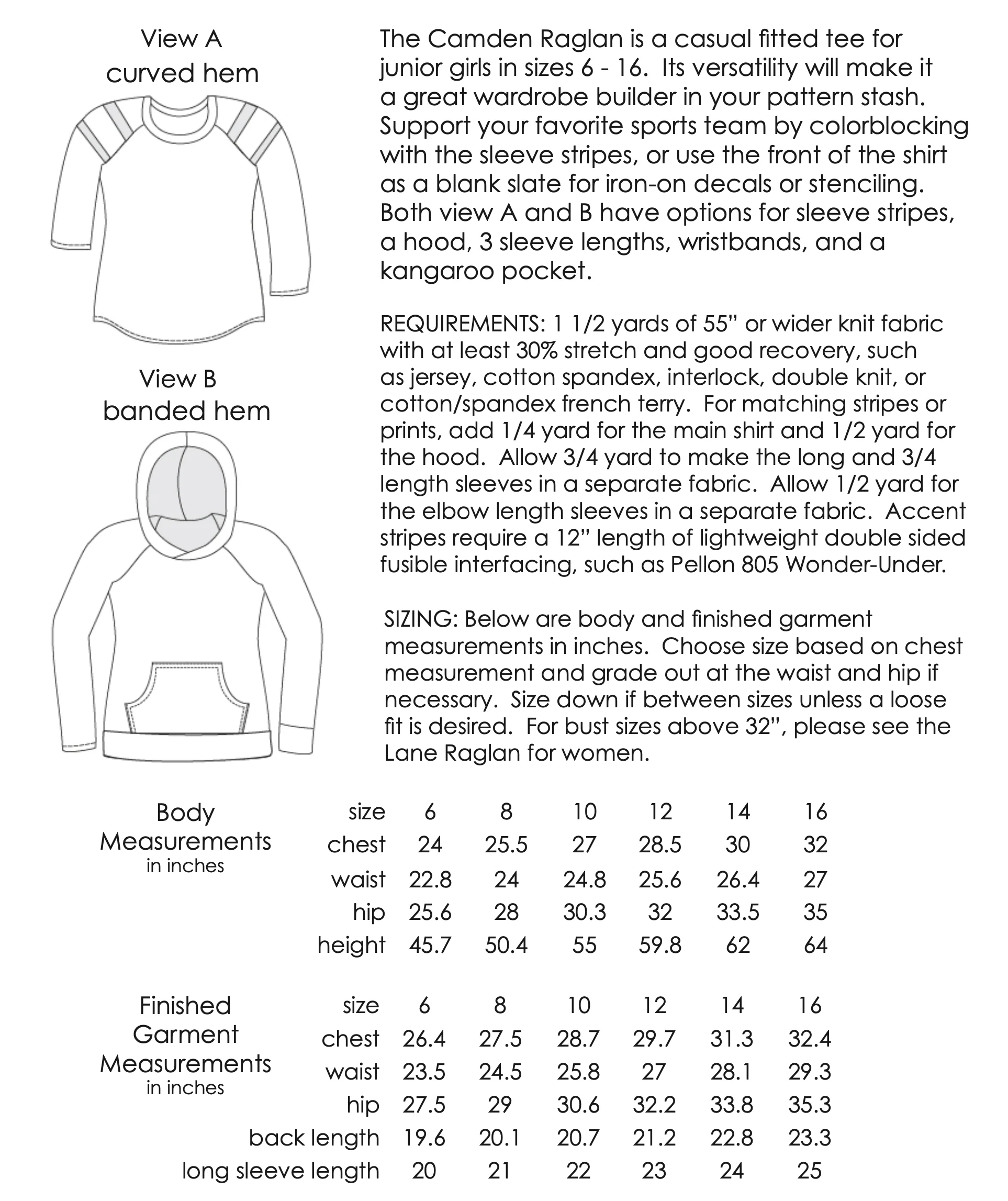 Hey June Handmade Child/Teen Camden Raglan Top - Image 6