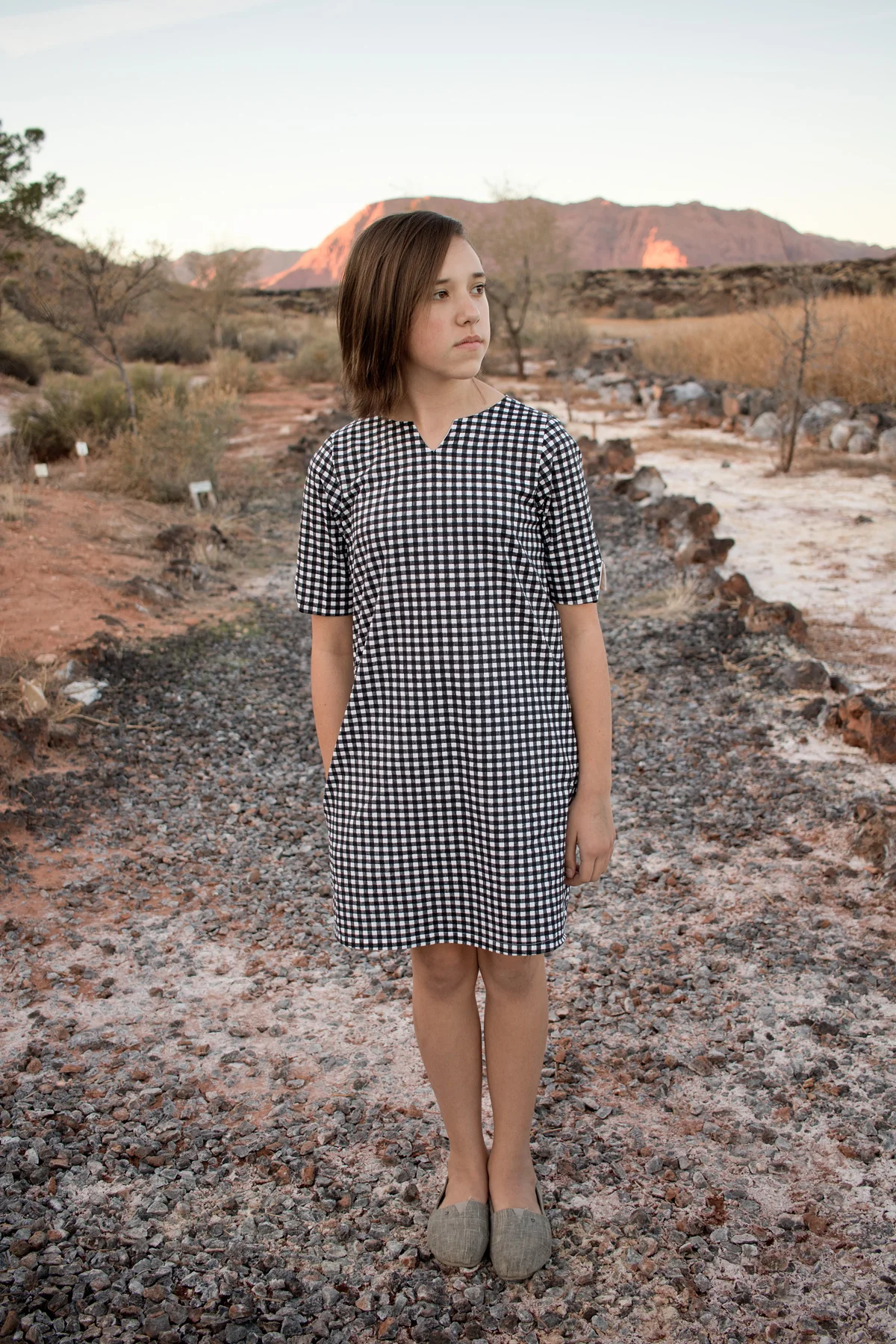 Hey June Handmade Child/Teen Larkspur Dress - Image 4
