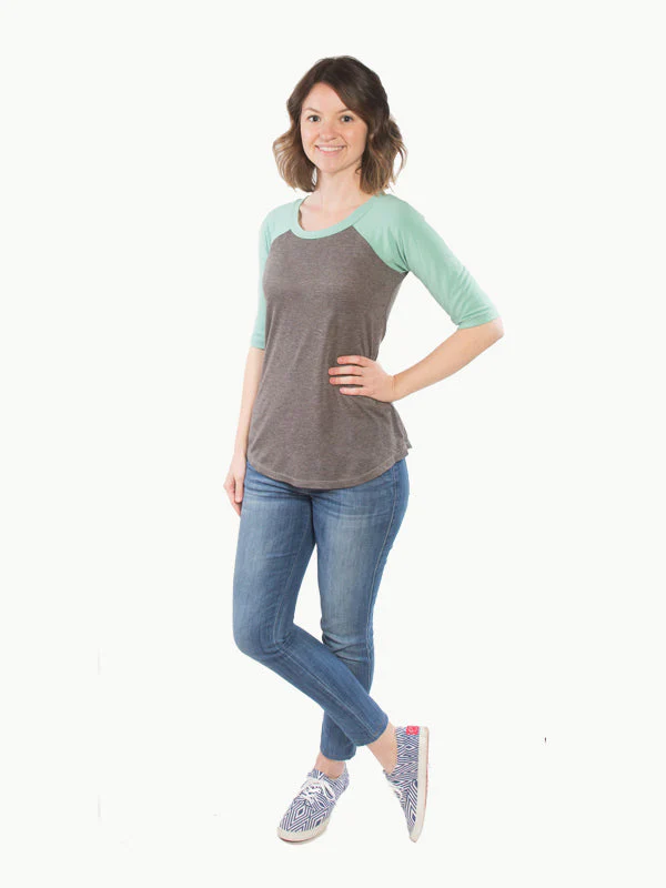 Hey June Handmade Lane Raglan Top - Printed copy shop (+£7.00)