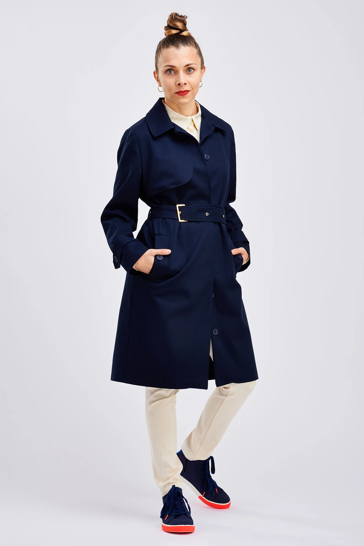 I AM Patterns Bob Trench Coat - Image 23