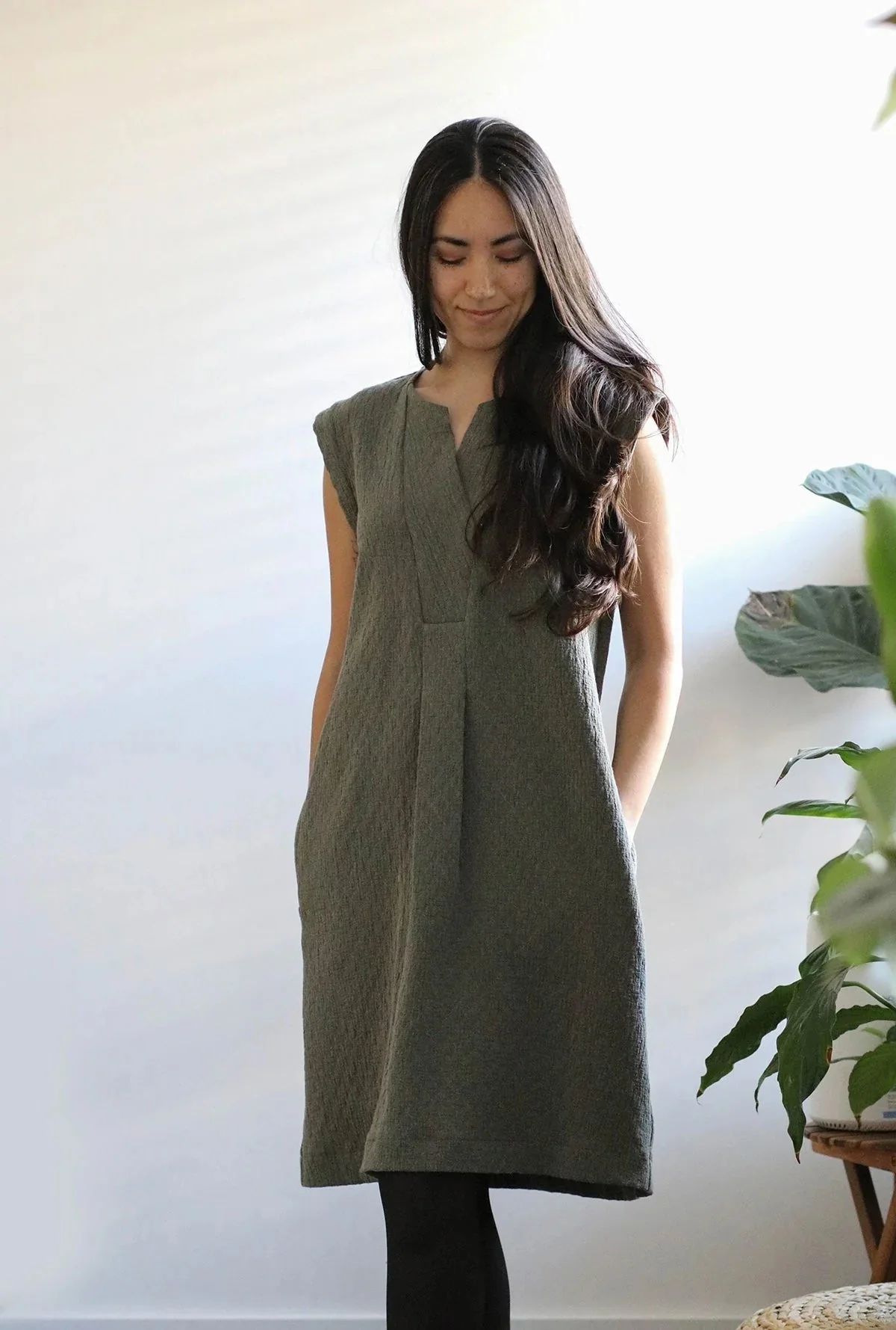 In the Folds Sawtell Dress - Printed copy shop SIZES G - P (+£7.00)