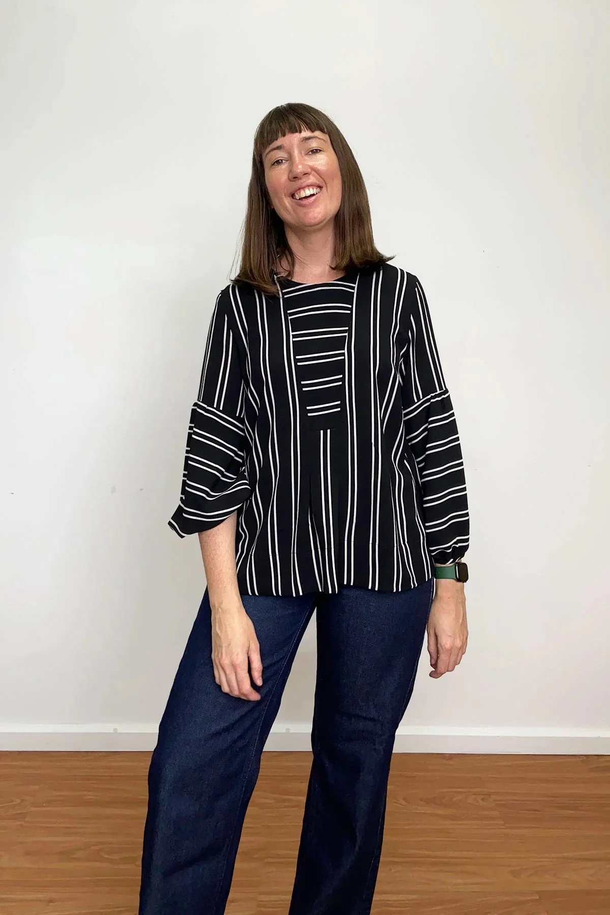 In the Folds Sawtell Top - Printed copy shop SIZES G - P (+£7.00)