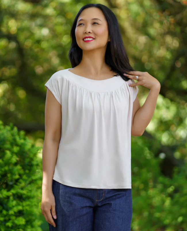 Itch to Stitch Algarve Top - Printed copy shop SIZES 16-40 / REGULAR BUST (+£5.00)