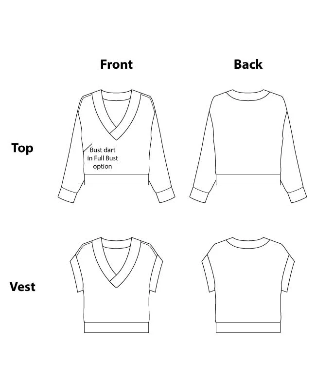 Itch to Stitch Andorra Top and Vest - Image 10